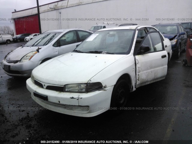 JA3AY26C6YU043898 - 2000 MITSUBISHI MIRAGE DE WHITE photo 2