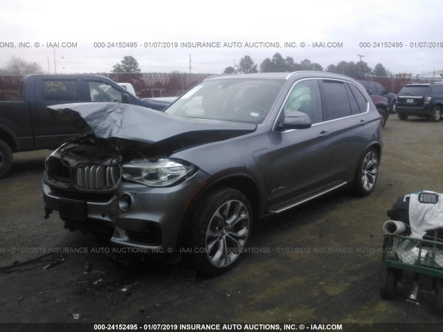 5UXKT0C51G0S75571 - 2016 BMW X5 XDR40E GRAY photo 2