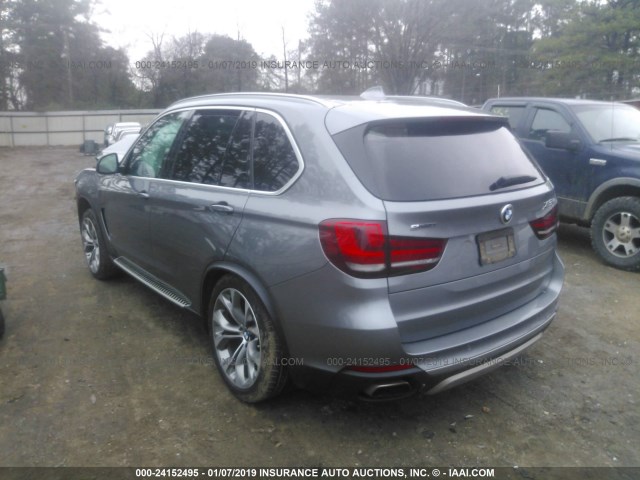 5UXKT0C51G0S75571 - 2016 BMW X5 XDR40E GRAY photo 3