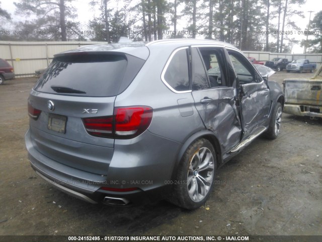 5UXKT0C51G0S75571 - 2016 BMW X5 XDR40E GRAY photo 4