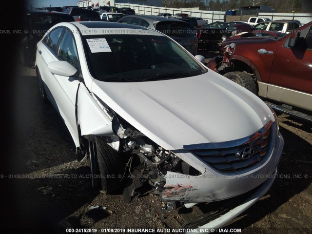 5NPEC4AC5DH800623 - 2013 HYUNDAI SONATA SE/LIMITED WHITE photo 1