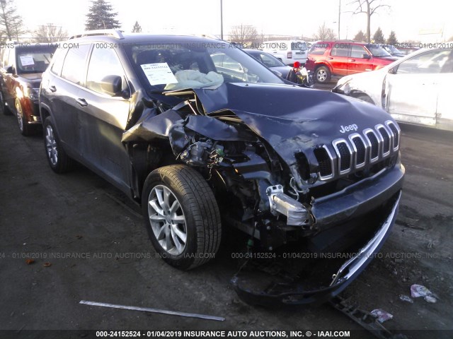 1C4PJMDS5EW231575 - 2014 JEEP CHEROKEE LIMITED GRAY photo 1