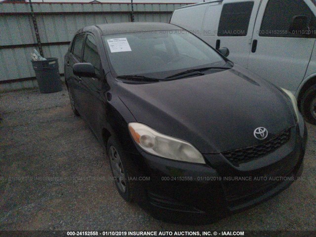 2T1KU40E19C171715 - 2009 TOYOTA COROLLA MATRIX  BLACK photo 1