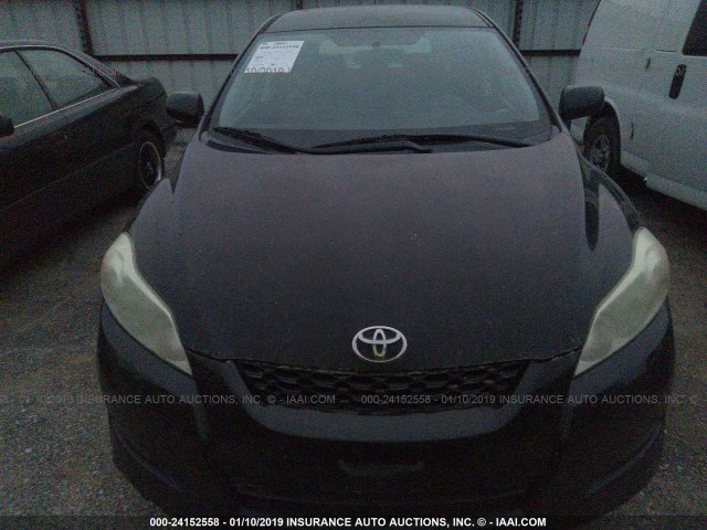 2T1KU40E19C171715 - 2009 TOYOTA COROLLA MATRIX  BLACK photo 6