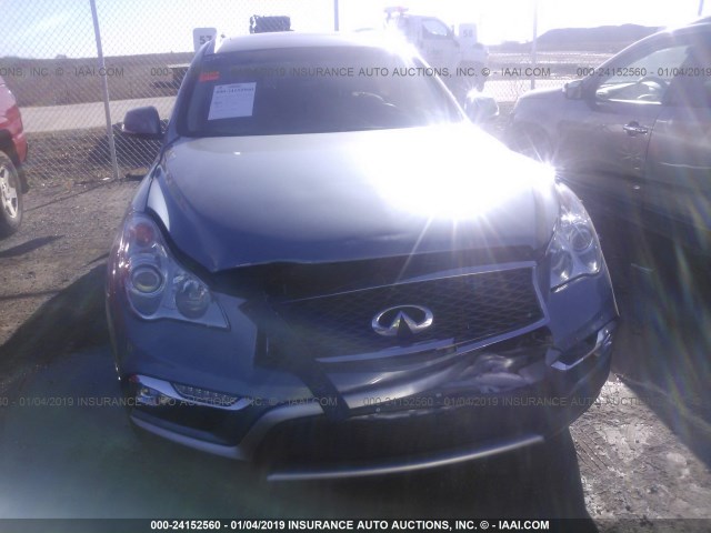 JN1BJ0RR0HM400042 - 2017 INFINITI QX50 GRAY photo 6