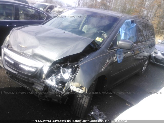 5FNRL38787B129150 - 2007 HONDA ODYSSEY EXL GRAY photo 2