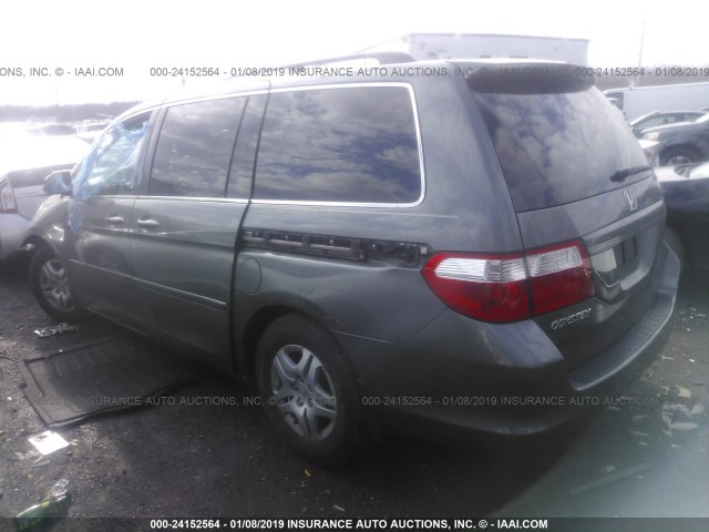 5FNRL38787B129150 - 2007 HONDA ODYSSEY EXL GRAY photo 3