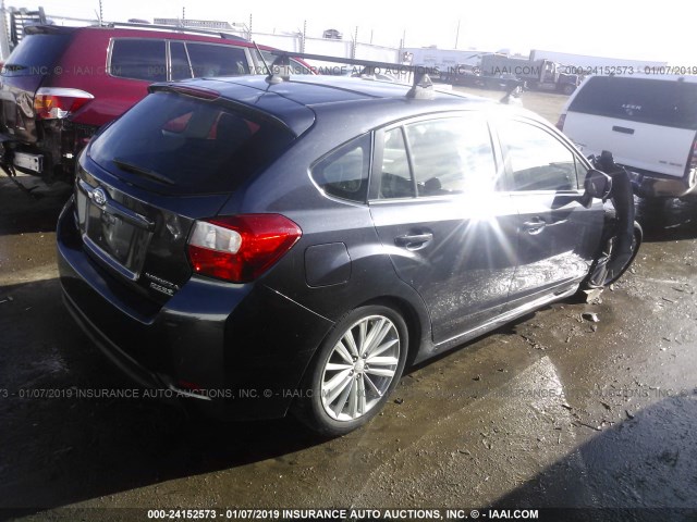 JF1GPAD66D1812763 - 2013 SUBARU IMPREZA PREMIUM GRAY photo 4