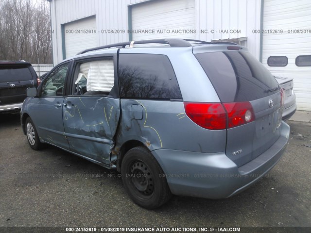 5TDZK23CX9S246390 - 2009 TOYOTA SIENNA CE/LE Light Blue photo 3