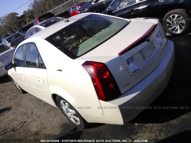 1G6DP567X50150805 - 2005 CADILLAC CTS HI FEATURE V6 WHITE photo 3