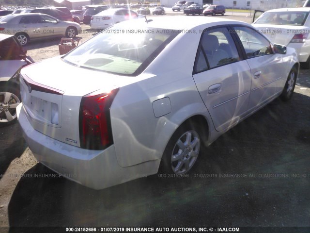 1G6DP567X50150805 - 2005 CADILLAC CTS HI FEATURE V6 WHITE photo 4