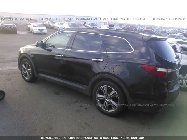 KM8SRDHF8DU017766 - 2013 HYUNDAI SANTA FE LIMITED BLACK photo 3