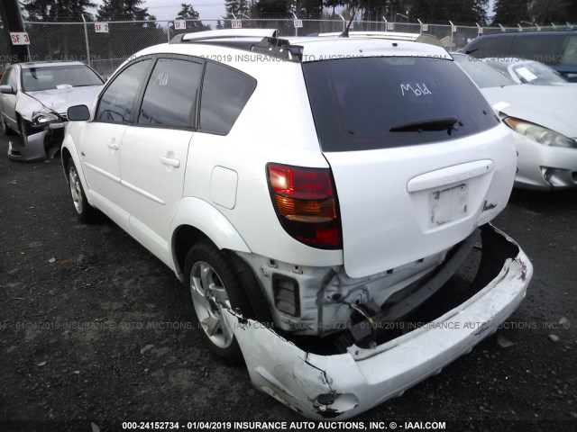 5Y2SM63825Z418600 - 2005 PONTIAC VIBE WHITE photo 3