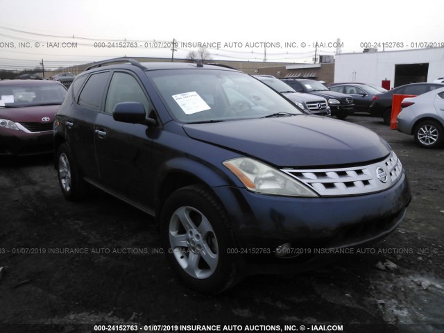 JN8AZ08W53W223871 - 2003 NISSAN MURANO SL/SE BLUE photo 1