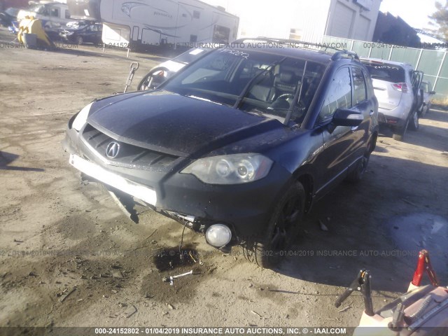 5J8TB18298A002291 - 2008 ACURA RDX BLACK photo 2