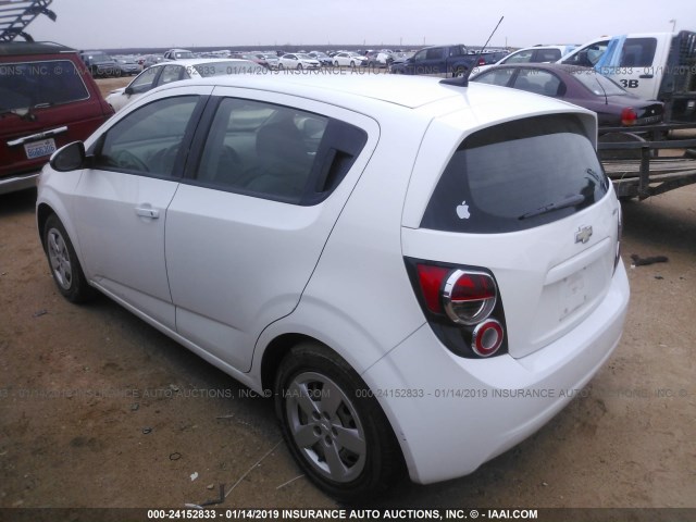 1G1JA6SH2D4225616 - 2013 CHEVROLET SONIC LS 白色 照片 3