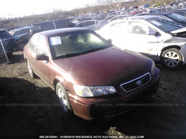 4T1BG22K91U810232 - 2001 TOYOTA CAMRY CE/LE/XLE BURGUNDY photo 1