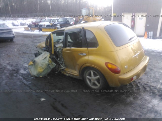 3C8FY68B12T324235 - 2002 CHRYSLER PT CRUISER LIMITED/DREAM CRUISER YELLOW photo 3