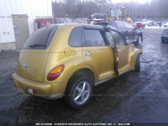 3C8FY68B12T324235 - 2002 CHRYSLER PT CRUISER LIMITED/DREAM CRUISER YELLOW photo 4