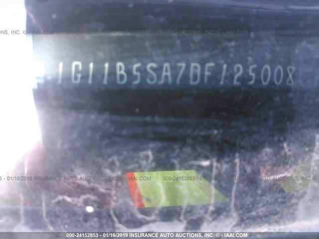 1G11B5SA7DF125008 - 2013 CHEVROLET MALIBU LS თეთრი ფოტო 9