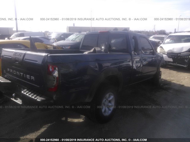 1N6DD26S81C337202 - 2001 NISSAN FRONTIER KING CAB XE BLUE photo 4
