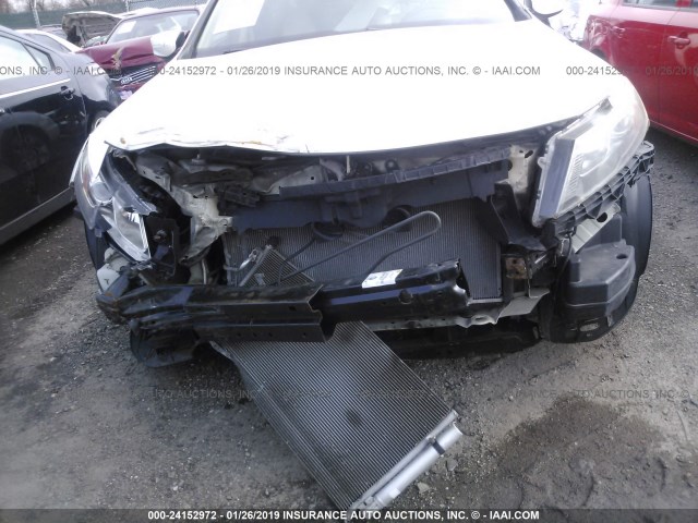 5J6TF2H5XAL005613 - 2010 HONDA ACCORD CROSSTOUR EXL WHITE photo 6