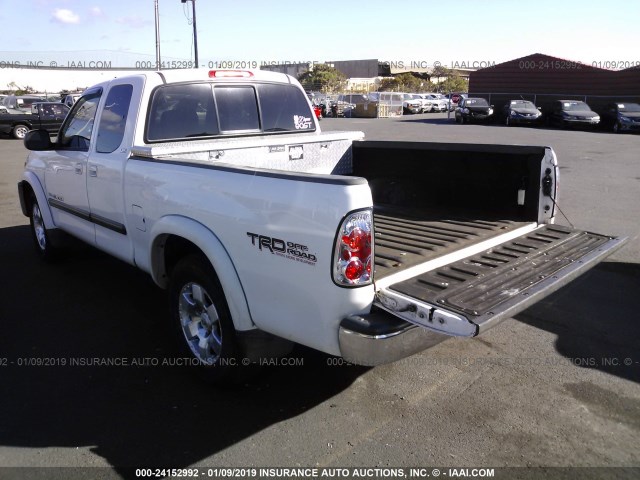 5TBRT34193S347467 - 2003 TOYOTA TUNDRA ACCESS CAB SR5 WHITE photo 3
