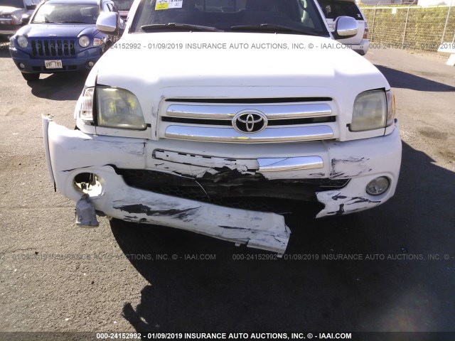 5TBRT34193S347467 - 2003 TOYOTA TUNDRA ACCESS CAB SR5 WHITE photo 6