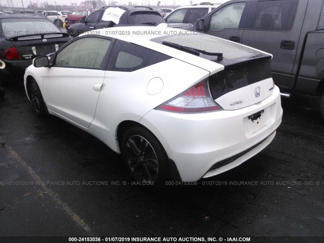 JHMZF1D4XES003023 - 2014 HONDA CR-Z WHITE photo 3