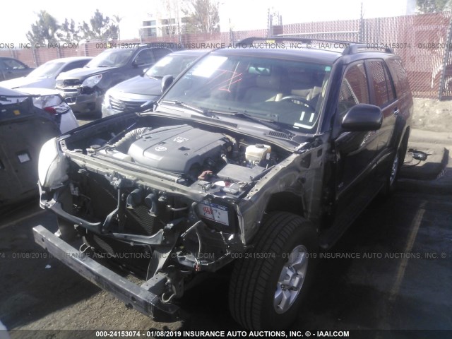 JTEZU14R568057097 - 2006 TOYOTA 4RUNNER SR5/SPORT BLACK photo 2