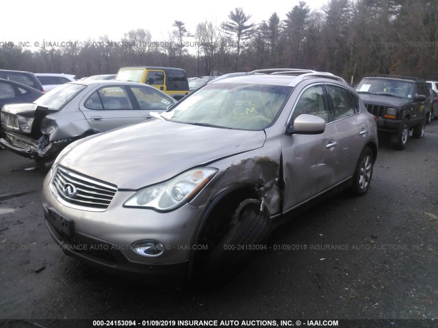 JNKAJ09F38M350783 - 2008 INFINITI EX35 JOURNEY BEIGE photo 2