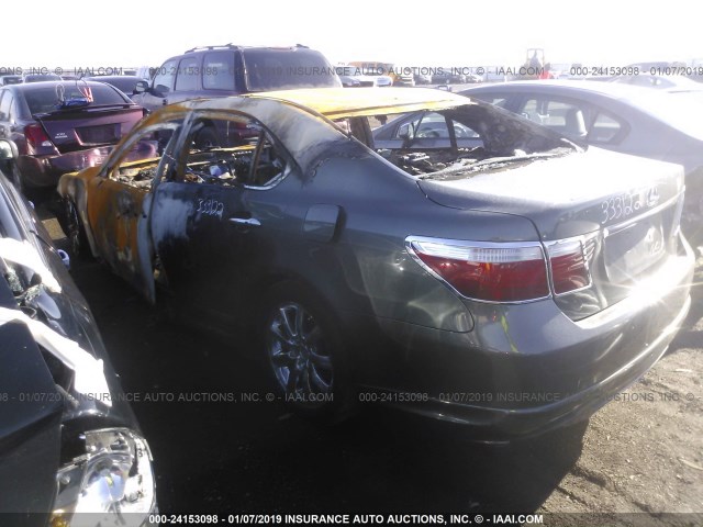 JTHGL46F585023876 - 2008 LEXUS LS 460L GRAY photo 3