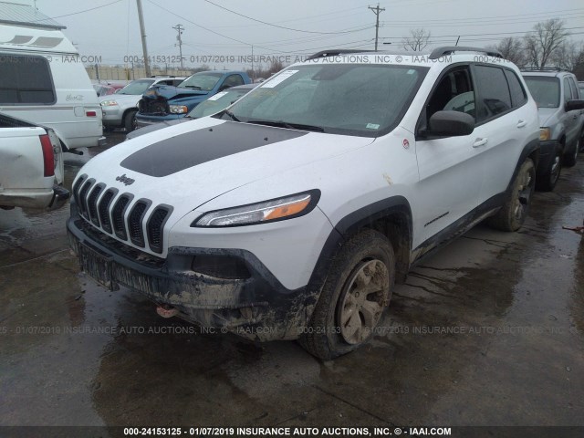 1C4PJMBSXEW235995 - 2014 JEEP CHEROKEE TRAILHAWK 白色 照片 2