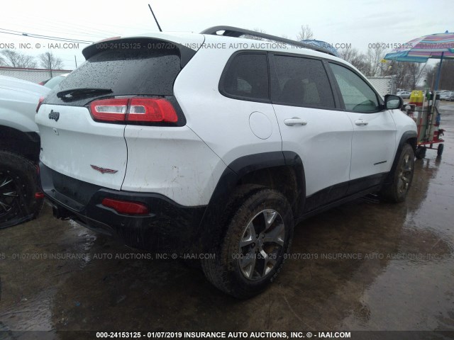 1C4PJMBSXEW235995 - 2014 JEEP CHEROKEE TRAILHAWK 白色 照片 4