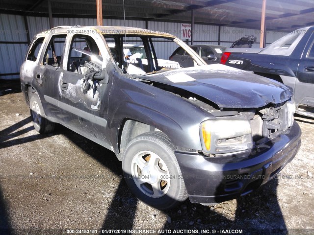 1GNDS13S252165775 - 2005 CHEVROLET TRAILBLAZER LS/LT BLACK photo 1