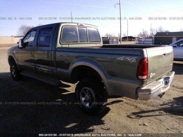 1FTSW31L63EB72218 - 2003 FORD F350 SRW SUPER DUTY GREEN photo 3