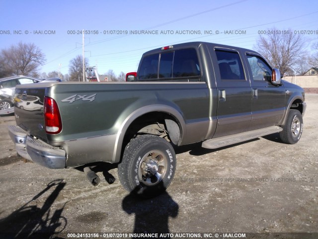 1FTSW31L63EB72218 - 2003 FORD F350 SRW SUPER DUTY GREEN photo 4