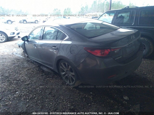 JM1GL1V59H1115881 - 2017 MAZDA 6 TOURING GRAY photo 3