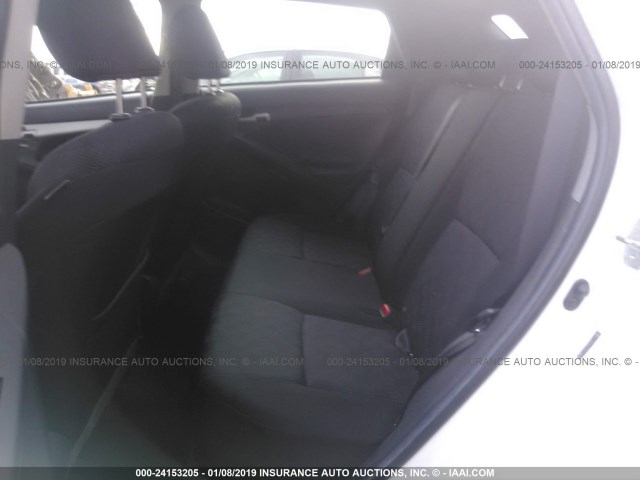 2T1KU40E59C013698 - 2009 TOYOTA COROLLA MATRIX  WHITE photo 8