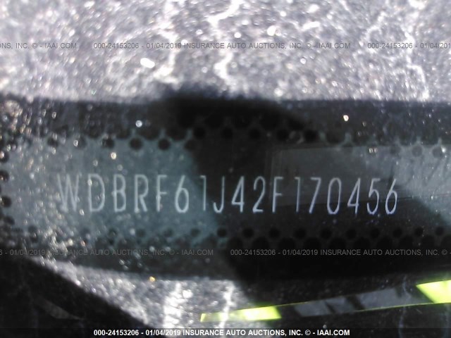 WDBRF61J42F170456 - 2002 MERCEDES-BENZ C 240 BLACK photo 9