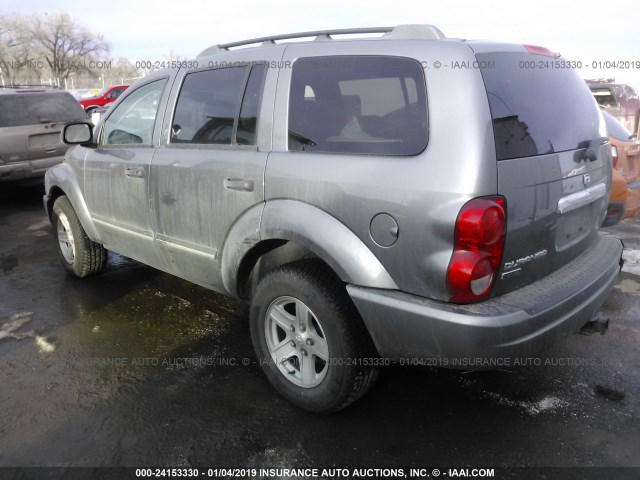 1D4HB58D15F625483 - 2005 DODGE DURANGO LIMITED GRAY photo 3