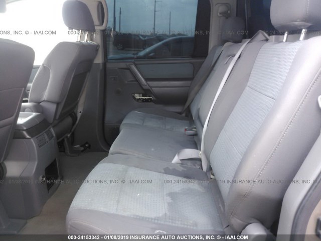 1N6BA07A46N528377 - 2006 NISSAN TITAN XE/SE/LE GRAY photo 8