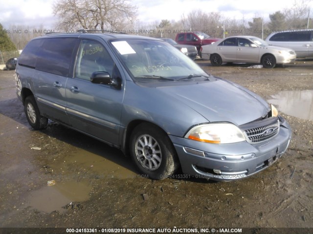 2FMZA5248YBA48126 - 2000 FORD WINDSTAR SE Light Blue photo 1