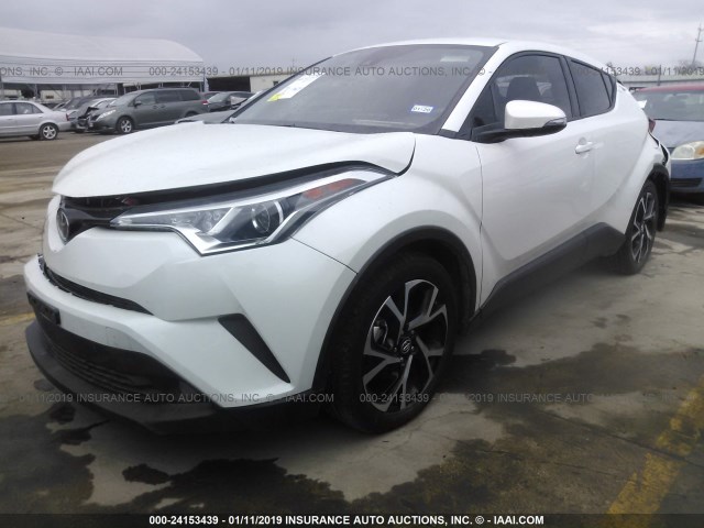 NMTKHMBX4JR049590 - 2018 TOYOTA C-HR XLE/XLE PREMIUM WHITE photo 2