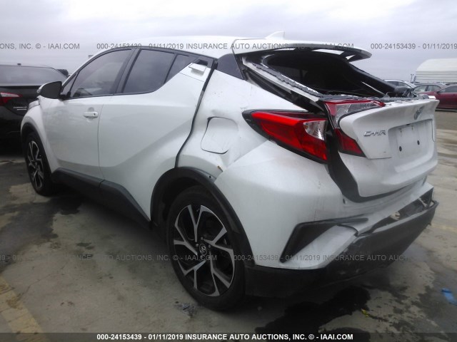 NMTKHMBX4JR049590 - 2018 TOYOTA C-HR XLE/XLE PREMIUM WHITE photo 3