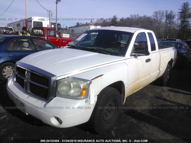 1D7HE42K86S655326 - 2006 DODGE DAKOTA SLT WHITE photo 2