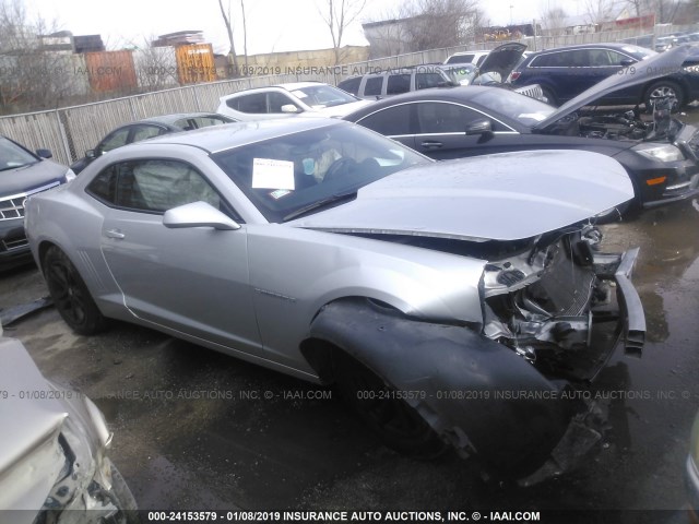 2G1FA1E38E9182715 - 2014 CHEVROLET CAMARO LS SILVER photo 1