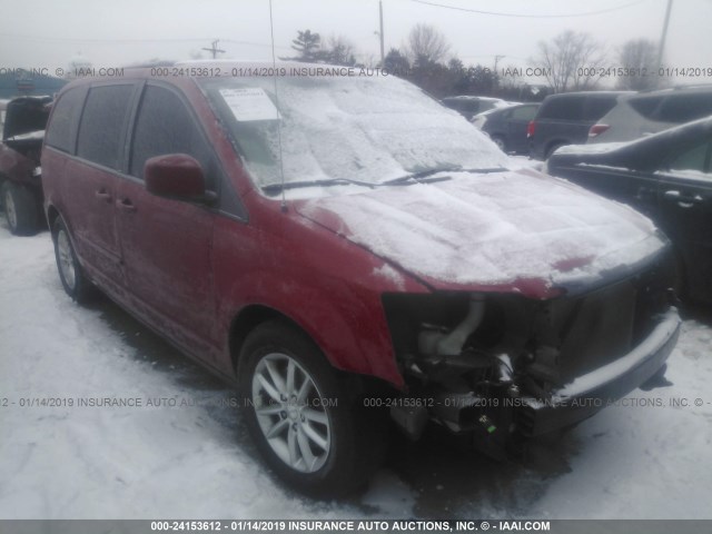 2C4RDGCG9DR754281 - 2013 DODGE GRAND CARAVAN SXT RED photo 1