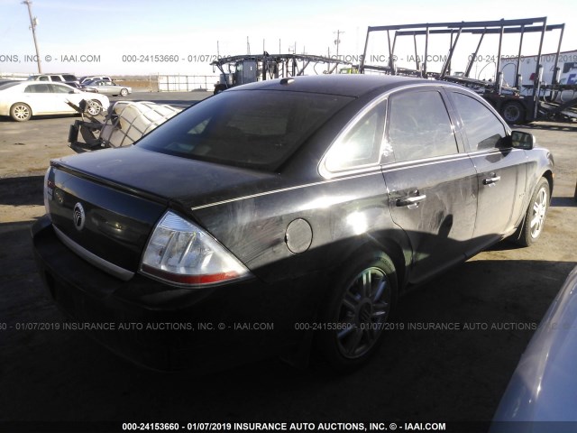 1MEHM42WX8G625412 - 2008 MERCURY SABLE PREMIER BLACK photo 4