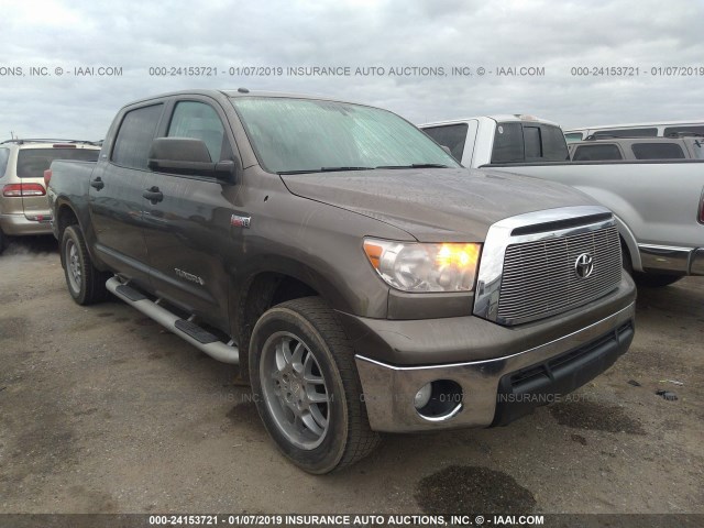 5TFEY5F1XBX107479 - 2011 TOYOTA TUNDRA CREWMAX SR5 BROWN photo 1